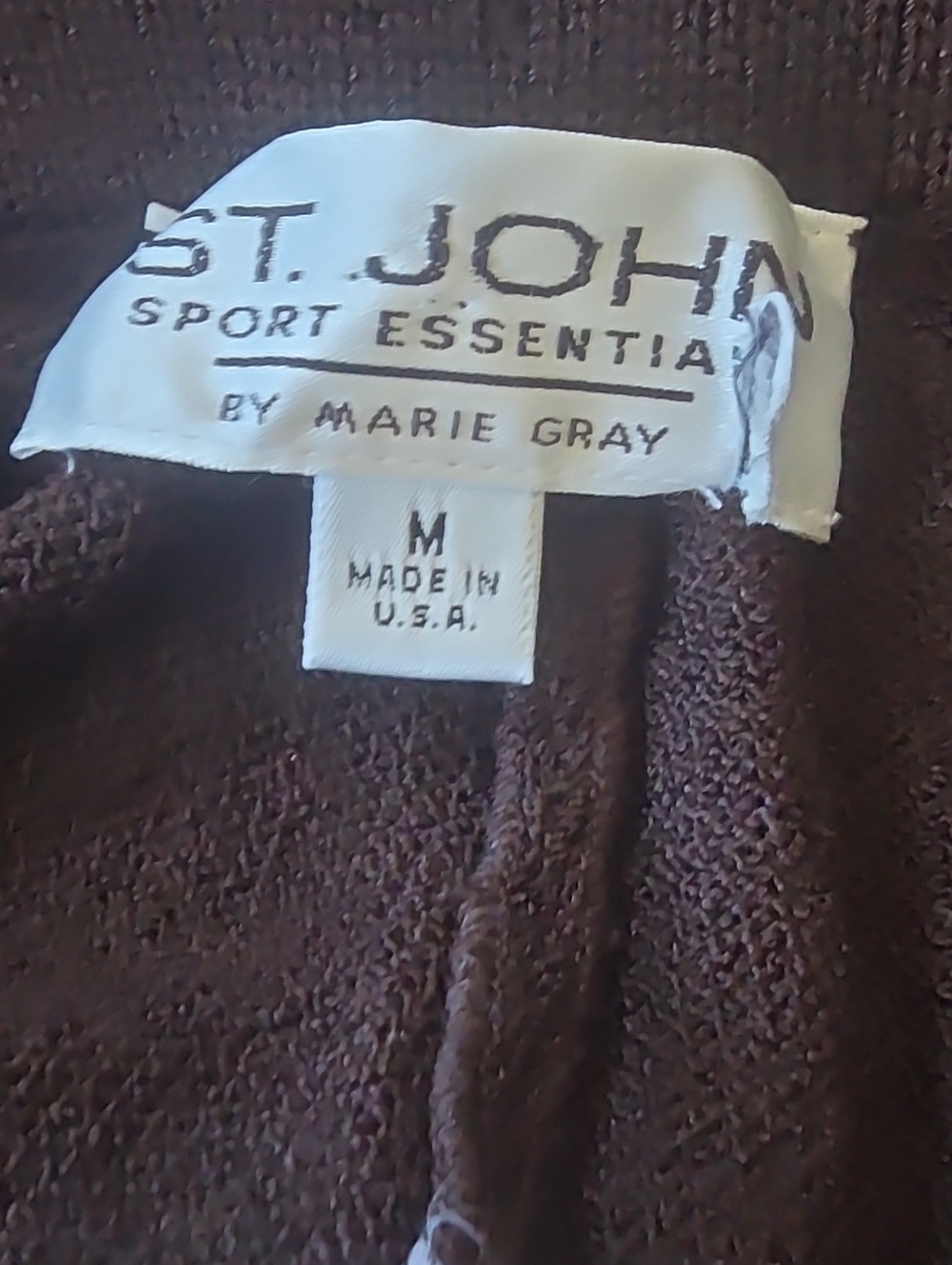 St. John Santana Knit Pull On Pants, Chocolate Brown, With Front Pockets